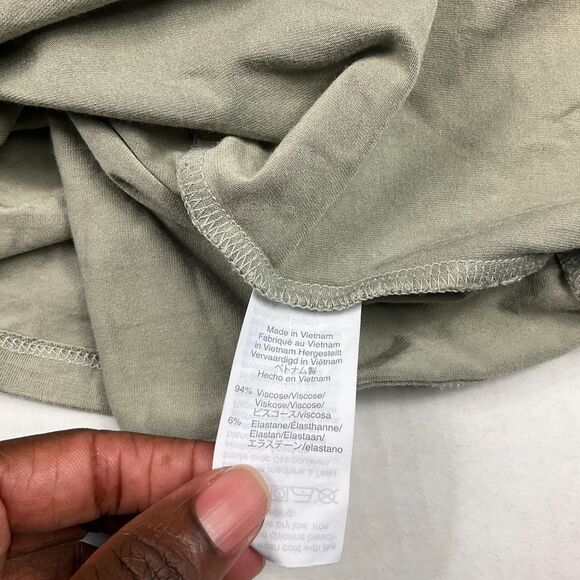 Madewell Sleeveless Soft Jersey Tank Top Olive Green Casual Neutral Shirt XXL - Picture 8 of 10